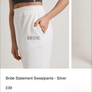 Six stories bride sweat pants size XS NWT